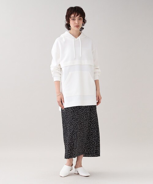 GALLEST（ギャレスト）の「ランダムドットマーメイドスカート【ウォッシャブル】（スカート・レディース・ホワイト系1/ブラック系・05/36/38/40）」の4枚目の写真