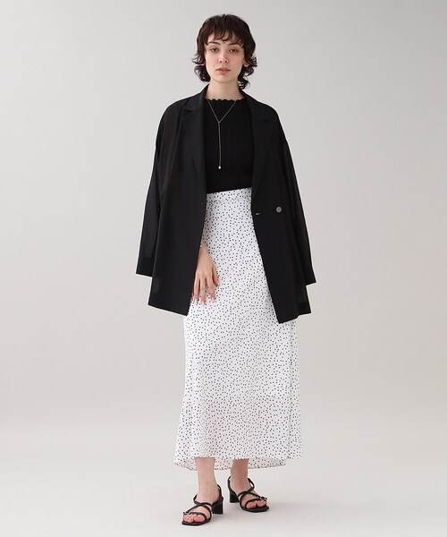 GALLEST（ギャレスト）の「ランダムドットマーメイドスカート【ウォッシャブル】（スカート・レディース・ホワイト系1/ブラック系・05/36/38/40）」の15枚目の写真