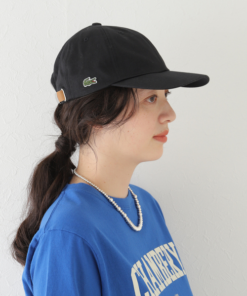 SLOBE IENA（スローブイエナ）の「【LACOSTE / ラコステ】ワンポイントキャップ（キャップ・レディース・ホワイト/ブラック・FREE）」の9枚目の写真
