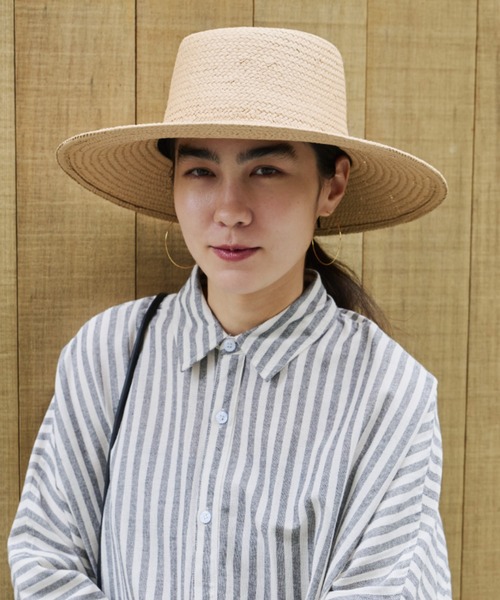 Libra Cue（リブラ キュー）の「プレーンハット（ハット・レディース・ブラック/ベージュ・FREE）」の6枚目の写真