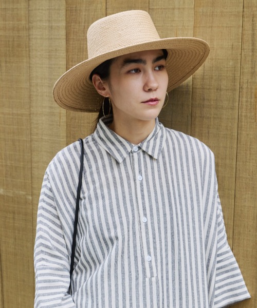 Libra Cue（リブラ キュー）の「プレーンハット（ハット・レディース・ブラック/ベージュ・FREE）」の7枚目の写真