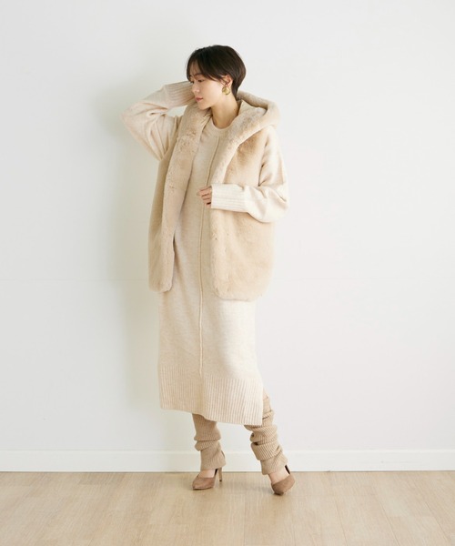 LIPSERVICE 】グラスライン中綿コート ダウンコート claro レディース