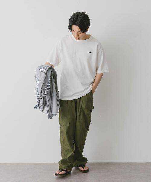 PENNEYS（ぺニーズ）の「『別注』PENNEYS×DOORS　THE FOX 鹿の子ショートスリーブT（Tシャツ/カットソー・メンズ・ホワイト/ネイビー/グレー/オリーブ/イエロー・SMALL/MEDIUM/LARGE/X-LARGE）」の6枚目の写真