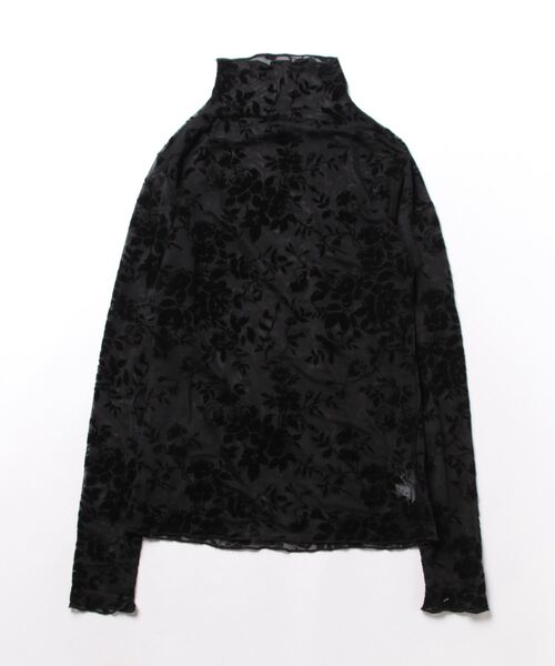 PRIVATE BEACH(プライベートビーチ)の「花柄シアープチハイネックメロウロンT(Tシャツ/カットソー・レディース・ブルー/オフホワイト/ブラック・L/M/S/LL)」の17枚目の写真
