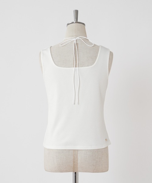 one after another NICE CLAUP（ワンアフターアナザーナイスクラップ）の「前後2Way/リブタンクトップ（タンクトップ・レディース・ブラック/ピンク/オフホワイト/モカ・FREE）」の21枚目の写真