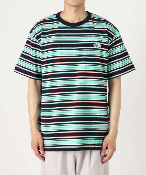 90s NORTH WEST BLUE マルチボーダー tee ロングTシャツ 90s NORTH WEST BLUE マルチボーダー tee ロングTシャツ