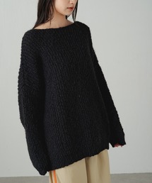 earthy | ドロップヤーンVネックプルオーバー(ニット/セーター)