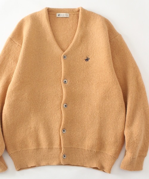 BEVERLY HILLS POLO CLUB（ビバリーヒルズポロクラブ）の「【Beverly Hills Polo Club/ビバリーヒルズポロクラブ】モヘアタッチ ニットカーディガン(スラッシュポケット付き)（カーディガン/ボレロ・レディース・ブラウン系その他/グリーン/ラベンダー/ブラウン系/ブラック/ブルー系その他/ネイビー系/サックスブルー/イエロー系その他/レッド・XL/L/M）」の4枚目の写真