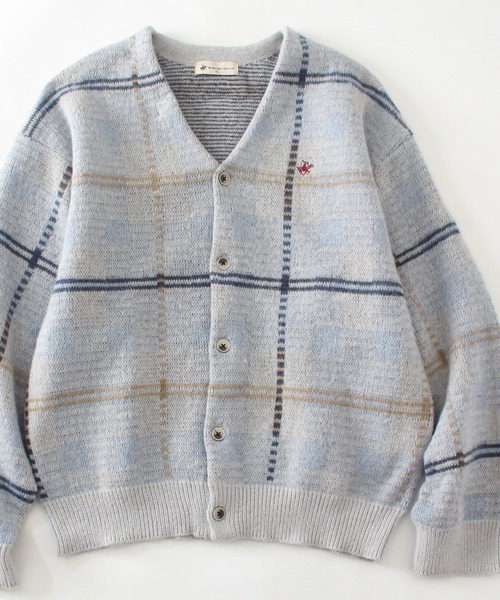 BEVERLY HILLS POLO CLUB（ビバリーヒルズポロクラブ）の「【Beverly Hills Polo Club/ビバリーヒルズポロクラブ】モヘアタッチ ニットカーディガン(スラッシュポケット付き)（カーディガン/ボレロ・レディース・ブラウン系その他/グリーン/ラベンダー/ブラウン系/ブラック/ブルー系その他/ネイビー系/サックスブルー/イエロー系その他/レッド・XL/L/M）」の8枚目の写真