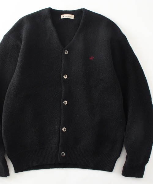 BEVERLY HILLS POLO CLUB（ビバリーヒルズポロクラブ）の「【Beverly Hills Polo Club/ビバリーヒルズポロクラブ】モヘアタッチ ニットカーディガン(スラッシュポケット付き)（カーディガン/ボレロ・レディース・ブラウン系その他/グリーン/ラベンダー/ブラウン系/ブラック/ブルー系その他/ネイビー系/サックスブルー/イエロー系その他/レッド・XL/L/M）」の2枚目の写真