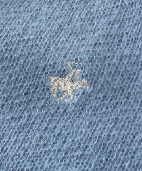 BEVERLY HILLS POLO CLUB（ビバリーヒルズポロクラブ）の「【Beverly Hills Polo Club/ビバリーヒルズポロクラブ】モヘアタッチ ニットカーディガン(スラッシュポケット付き)（カーディガン/ボレロ・レディース・ブラウン系その他/グリーン/ラベンダー/ブラウン系/ブラック/ブルー系その他/ネイビー系/サックスブルー/イエロー系その他/レッド・XL/L/M）」の14枚目の写真