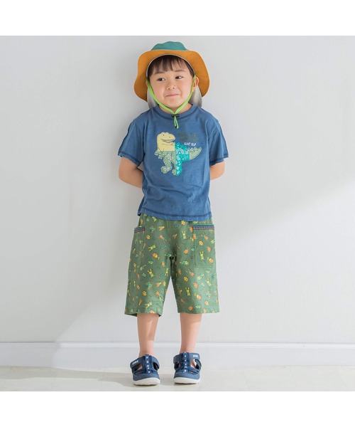 SLAP SLIP(スラップスリップ)の「SLAP SLIP/昆虫総柄綿麻カーゴパンツ(80~130cm)(カーゴパンツ・キッズ・ベージュ系その他/グリーン系その他・130cm/100cm/120cm/90cm/110cm/80cm)」の3枚目の写真