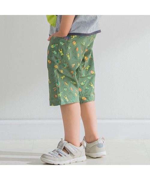 SLAP SLIP(スラップスリップ)の「SLAP SLIP/昆虫総柄綿麻カーゴパンツ(80~130cm)(カーゴパンツ・キッズ・ベージュ系その他/グリーン系その他・130cm/100cm/120cm/90cm/110cm/80cm)」の7枚目の写真
