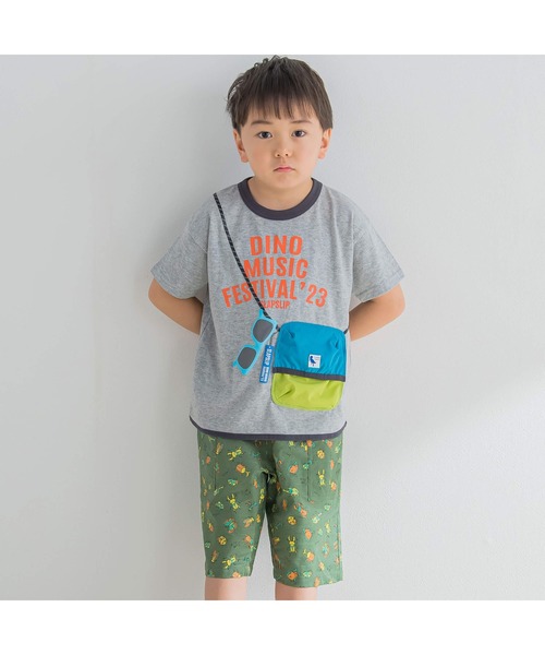 SLAP SLIP(スラップスリップ)の「SLAP SLIP/昆虫総柄綿麻カーゴパンツ(80~130cm)(カーゴパンツ・キッズ・ベージュ系その他/グリーン系その他・130cm/100cm/120cm/90cm/110cm/80cm)」の5枚目の写真