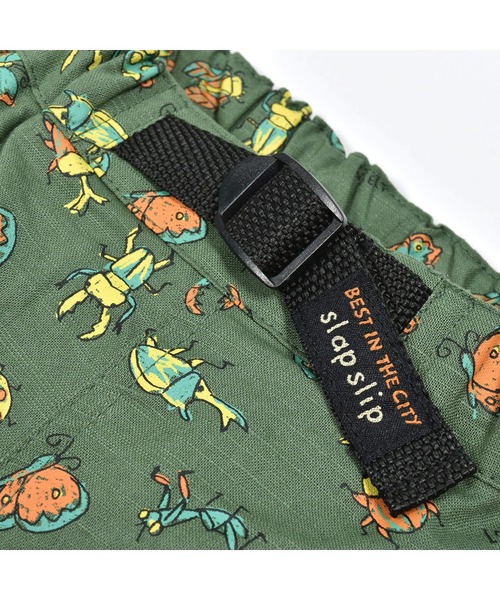 SLAP SLIP(スラップスリップ)の「SLAP SLIP/昆虫総柄綿麻カーゴパンツ(80~130cm)(カーゴパンツ・キッズ・ベージュ系その他/グリーン系その他・130cm/100cm/120cm/90cm/110cm/80cm)」の9枚目の写真