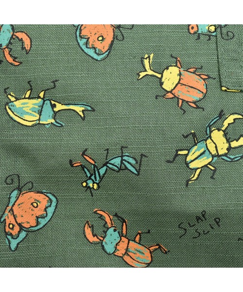SLAP SLIP(スラップスリップ)の「SLAP SLIP/昆虫総柄綿麻カーゴパンツ(80~130cm)(カーゴパンツ・キッズ・ベージュ系その他/グリーン系その他・130cm/100cm/120cm/90cm/110cm/80cm)」の13枚目の写真