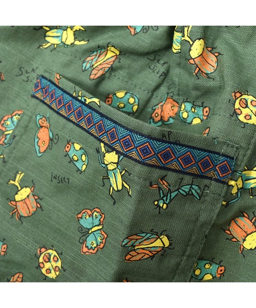 SLAP SLIP(スラップスリップ)の「SLAP SLIP/昆虫総柄綿麻カーゴパンツ(80~130cm)(カーゴパンツ・キッズ・ベージュ系その他/グリーン系その他・130cm/100cm/120cm/90cm/110cm/80cm)」の15枚目の写真