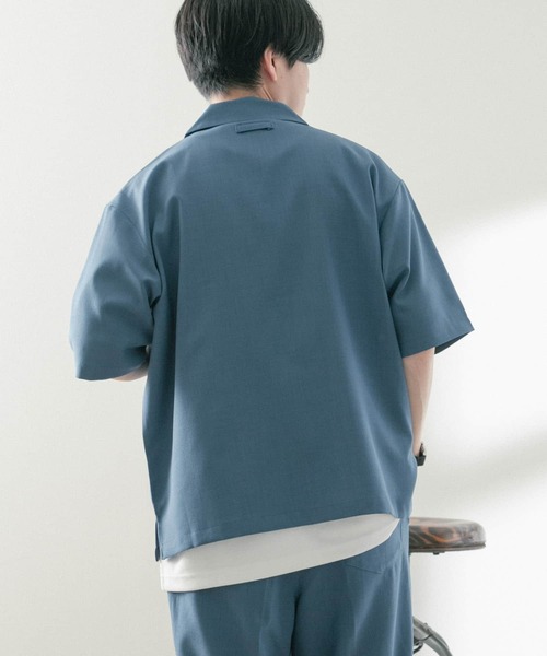 ITEMS URBANRESEARCH(アイテムズ アーバンリサーチ)の「オープンカラーショートスリーブシャツ+センタープレスパンツ セット(セットアップ・メンズ・ブルー/グレー/ブラック・MEDIUM/LARGE)」の16枚目の写真