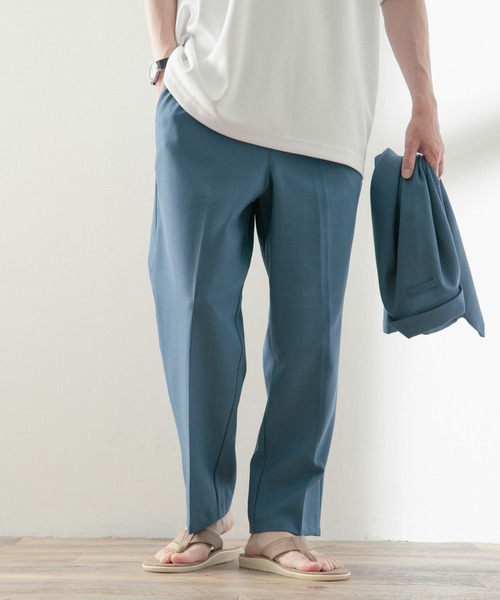 ITEMS URBANRESEARCH(アイテムズ アーバンリサーチ)の「オープンカラーショートスリーブシャツ+センタープレスパンツ セット(セットアップ・メンズ・ブルー/グレー/ブラック・MEDIUM/LARGE)」の18枚目の写真