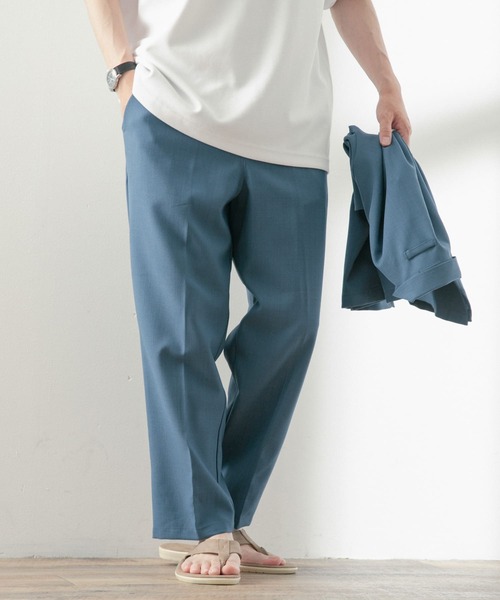 ITEMS URBANRESEARCH(アイテムズ アーバンリサーチ)の「オープンカラーショートスリーブシャツ+センタープレスパンツ セット(セットアップ・メンズ・ブルー/グレー/ブラック・MEDIUM/LARGE)」の20枚目の写真