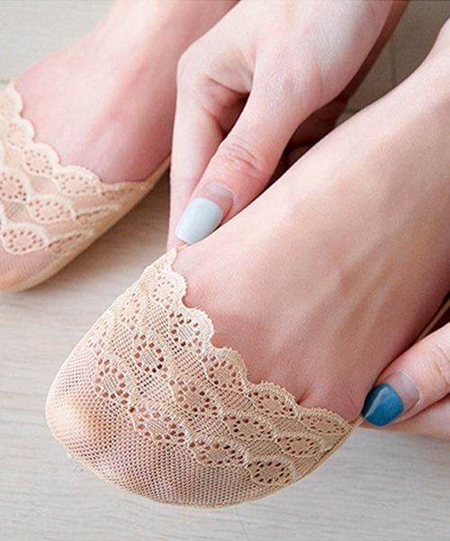 Fun & Daily（ファンアンドデイリー）の「F&D : レースボートソックス（ソックス/靴下・レディース・グレー/ベージュ/ブラック・FREE）」の5枚目の写真