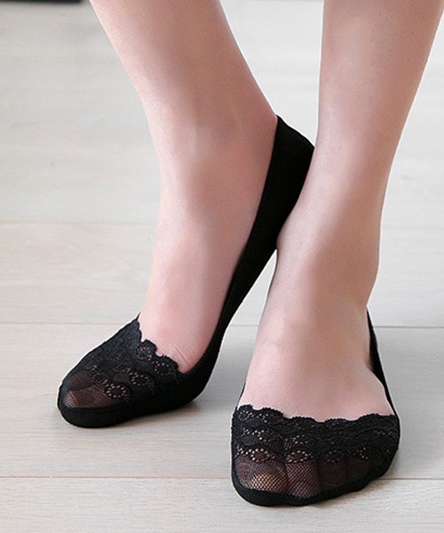 Fun & Daily（ファンアンドデイリー）の「F&D : レースボートソックス（ソックス/靴下・レディース・グレー/ベージュ/ブラック・FREE）」の6枚目の写真