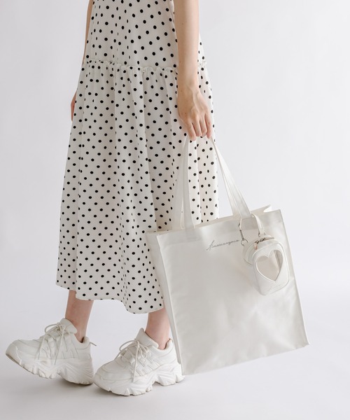 OLIVE des OLIVE（オリーブデオリーブ）の「Aimerianejoie9色トートバッグ　1032200030（トートバッグ・レディース・ブラック/ミント/ホワイト/ラベンダー/イエロー/サックスブルー/オレンジ/ピンク/レッド・FREE）」の17枚目の写真