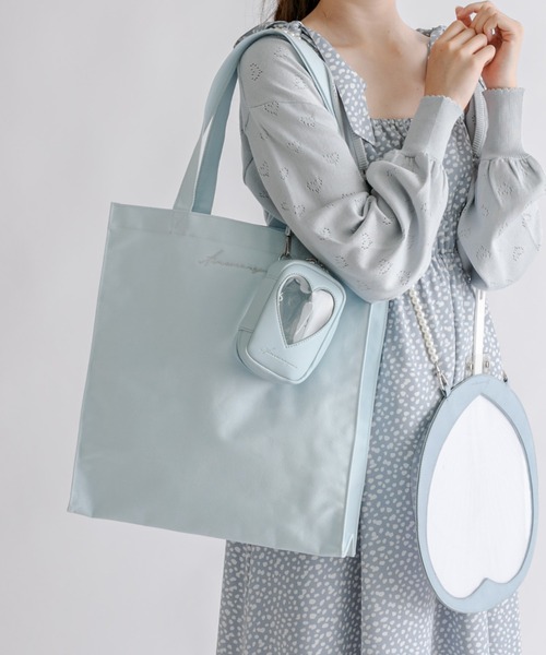 OLIVE des OLIVE（オリーブデオリーブ）の「Aimerianejoie9色トートバッグ　1032200030（トートバッグ・レディース・ブラック/ミント/ホワイト/ラベンダー/イエロー/サックスブルー/オレンジ/ピンク/レッド・FREE）」の12枚目の写真