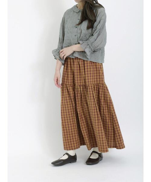 Samansa Mos2（サマンサ モスモス）の「シアーセーラーブラウス（シャツ/ブラウス・レディース・ミント/オフホワイト/ボルドー/ブラック・F）」の20枚目の写真