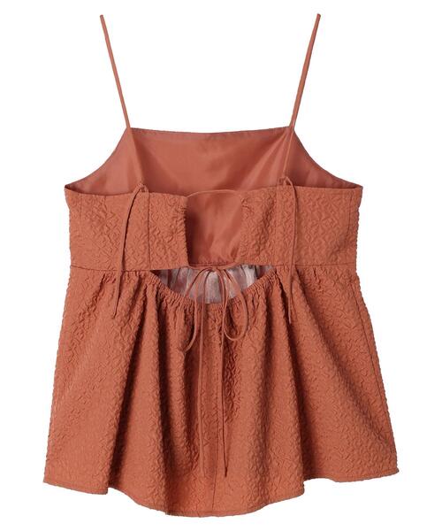 ELENCARE DUE（エレンカーレデュエ）の「・ELENCARE　DUE　フクレジャカードキャミソール（インナーウェア/肌着・レディース・ブラック/ピンク/アイボリー・FREE）」の18枚目の写真