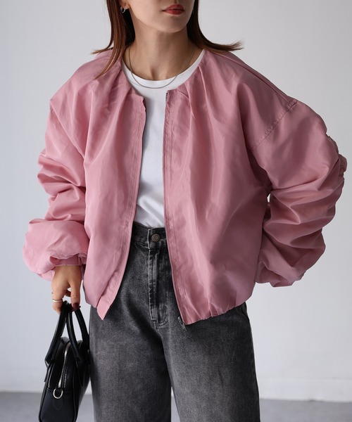 Riberry（リベリー）の「袖ギャザーブルゾン（ブルゾン）」 - WEAR