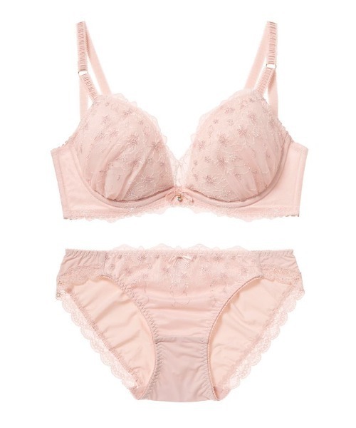 tutuanna（チュチュアンナ）の「[運命のブラ]ふっくらバストメイクブラ＆ショーツセットジェマリエール（ブラ&ショーツ・レディース・ピンク/ブラウン/ブラック/ネイビー/オリーブ/ホワイト/レッド/ラベンダー/ピンク系その他2/ブルー系その他/ライラック/ミント/シルバーグレー・B65/C80/A70/C70/E75/C65/A65/C75/D70/E80/B75/A75/D80/E65/D65/E70/B70/D75）」の20枚目の写真