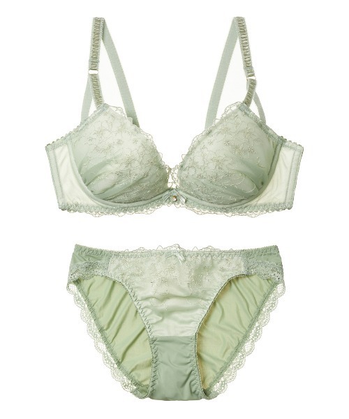 tutuanna（チュチュアンナ）の「[運命のブラ]ふっくらバストメイクブラ＆ショーツセットジェマリエール（ブラ&ショーツ・レディース・ピンク/ブラウン/ブラック/ネイビー/オリーブ/ホワイト/レッド/ラベンダー/ピンク系その他2/ブルー系その他/ライラック/ミント/シルバーグレー・B65/C80/A70/C70/E75/C65/A65/C75/D70/E80/B75/A75/D80/E65/D65/E70/B70/D75）」の15枚目の写真