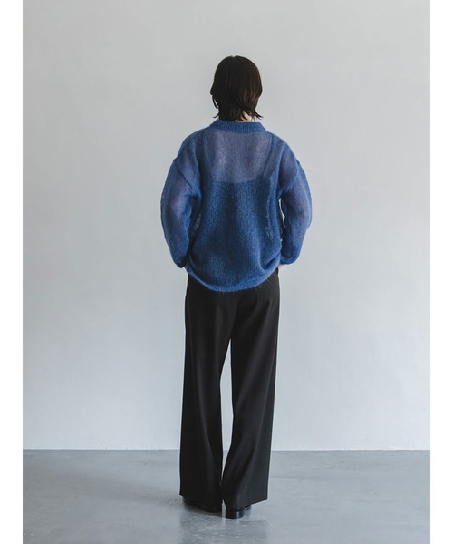 enchainement(アンシェヌマン)の「Mohair Pullover(ニット/セーター・レディース・チャコールグレー/ライトグレー/ブルー・フリー)」の11枚目の写真