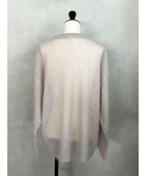 enchainement(アンシェヌマン)の「Mohair Pullover(ニット/セーター・レディース・チャコールグレー/ライトグレー/ブルー・フリー)」の13枚目の写真