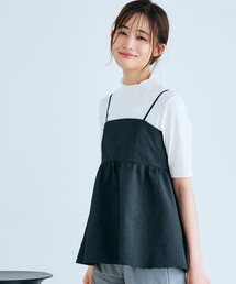 ◆今年マストトレンド！ふくれキャミソールとインナーのSET