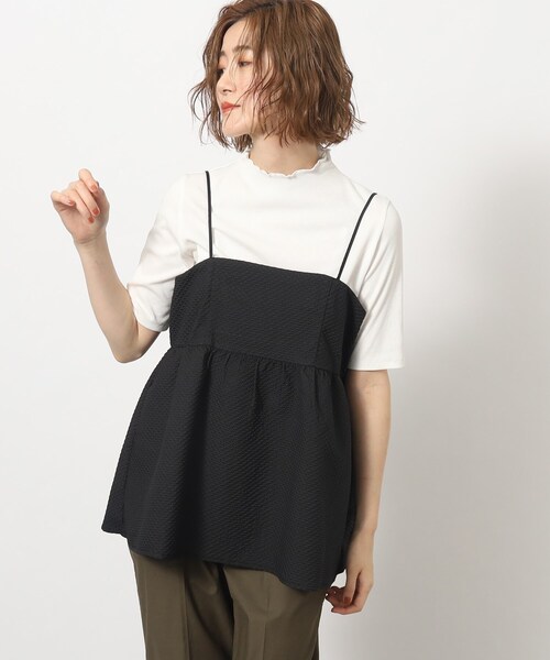 grove（グローブ）の「◆今年マストトレンド！ふくれキャミソールとインナーのSET（その他トップス・レディース・カーキ/こしょう色系/ブラック/カーキ系5/イエロー・02/05/01/03/04）」の10枚目の写真