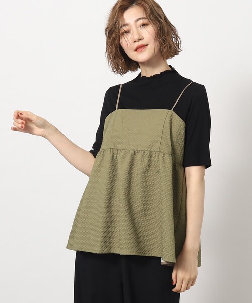 grove（グローブ）の「◆今年マストトレンド！ふくれキャミソールとインナーのSET（その他トップス・レディース・カーキ/こしょう色系/ブラック/カーキ系5/イエロー・02/05/01/03/04）」の21枚目の写真