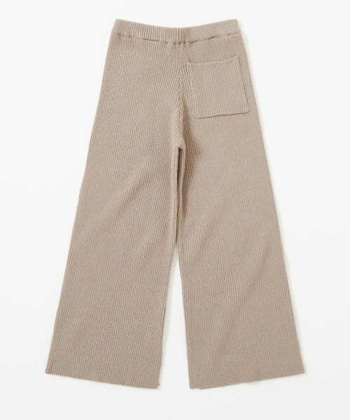 devirock（デビロック）の「洗える チクチクしない素肌ニット リブニット フレアパンツ（その他パンツ・キッズ・ダークグリーン/ブラック/グレー系/オフホワイト/ダークブラウン/チャコール/ピンク系その他2/イエロー系1・90cm/100cm/150cm/120cm/160cm/110cm/130cm/140cm）」の19枚目の写真