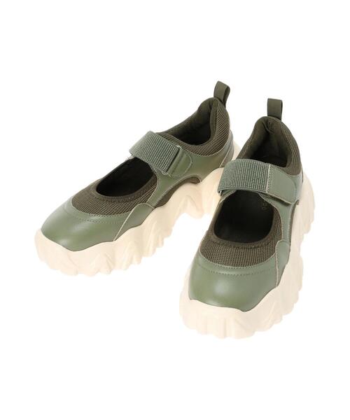 ehka sopo(エヘカソポ)の「オープンダッドスニーカー(スニーカー・レディース・ベージュ/ブラック/グレー/オフホワイト/グリーン・L/M)」の18枚目の写真