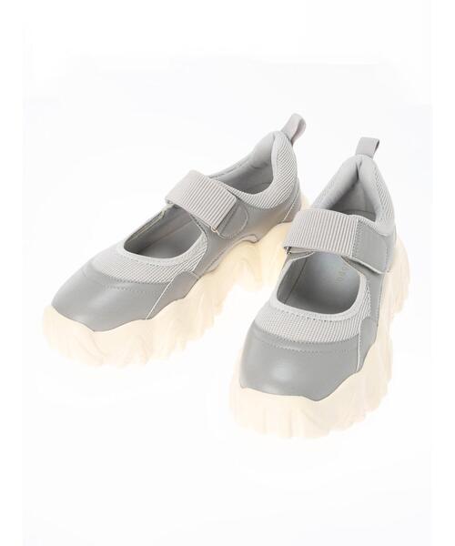 ehka sopo(エヘカソポ)の「オープンダッドスニーカー(スニーカー・レディース・ベージュ/ブラック/グレー/オフホワイト/グリーン・L/M)」の21枚目の写真