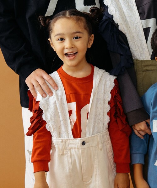 GO TO HOLLYWOOD(ゴートゥーハリウッド)の「GO TO HOLLYWOOD × B:MING by BEAMS / 別注 サスペンダー付き ヘリンボーン パンツ(100~150cm)(その他パンツ・キッズ・オリーブ/ベージュ・L/S/M)」の3枚目の写真