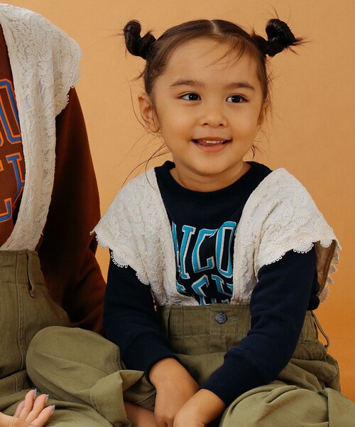 GO TO HOLLYWOOD(ゴートゥーハリウッド)の「GO TO HOLLYWOOD × B:MING by BEAMS / 別注 サスペンダー付き ヘリンボーン パンツ(100~150cm)(その他パンツ・キッズ・オリーブ/ベージュ・L/S/M)」の7枚目の写真