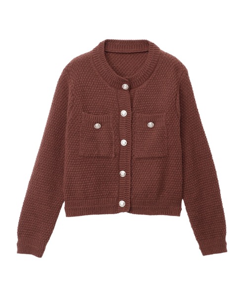セール】金ボタン ニット カーディガン（カーディガン/ボレロ）｜Ada