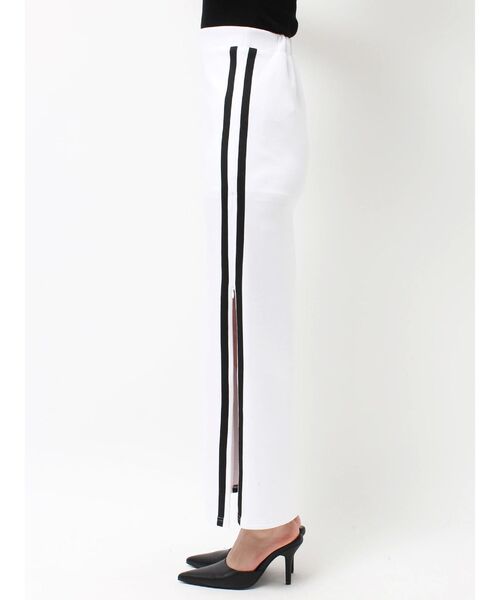 GYDA（ジェイダ）の「サイドラインディープスリットタイトSK（スカート・レディース・ブラック/オフホワイト・FREE）」の12枚目の写真