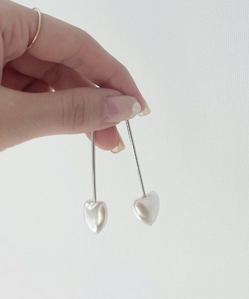 スイングハートピアス（ピアス（片耳用））｜flower（フラワー