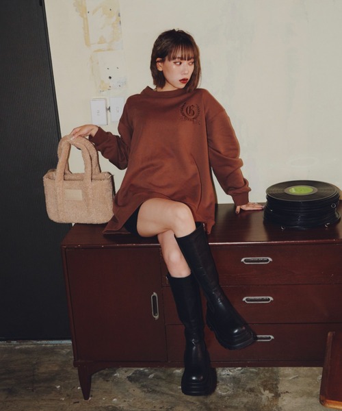 GAB GAB（ガブガブ）の「ボアバッグ（ハンドバッグ・レディース・チャコールグレー/ベージュ/ピンク/ブルー・FREE）」の9枚目の写真