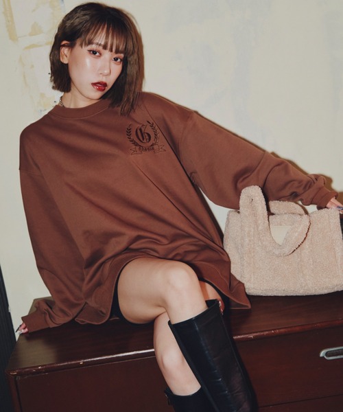 GAB GAB（ガブガブ）の「ボアバッグ（ハンドバッグ・レディース・チャコールグレー/ベージュ/ピンク/ブルー・FREE）」の10枚目の写真