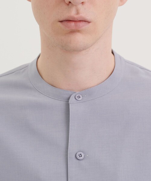 CITY TOKYO（シティトウキョウ）の「リラックスオーバーサイズシャツ〈バンドカラー〉（シャツ/ブラウス・メンズ・サックスブルー/ブラック/アイボリー/ホワイト・3/1/2）」の11枚目の写真