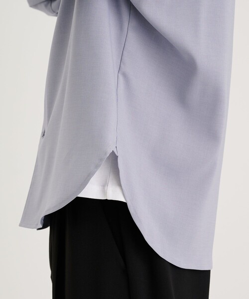 CITY TOKYO（シティトウキョウ）の「リラックスオーバーサイズシャツ〈バンドカラー〉（シャツ/ブラウス・メンズ・サックスブルー/ブラック/アイボリー/ホワイト・3/1/2）」の14枚目の写真